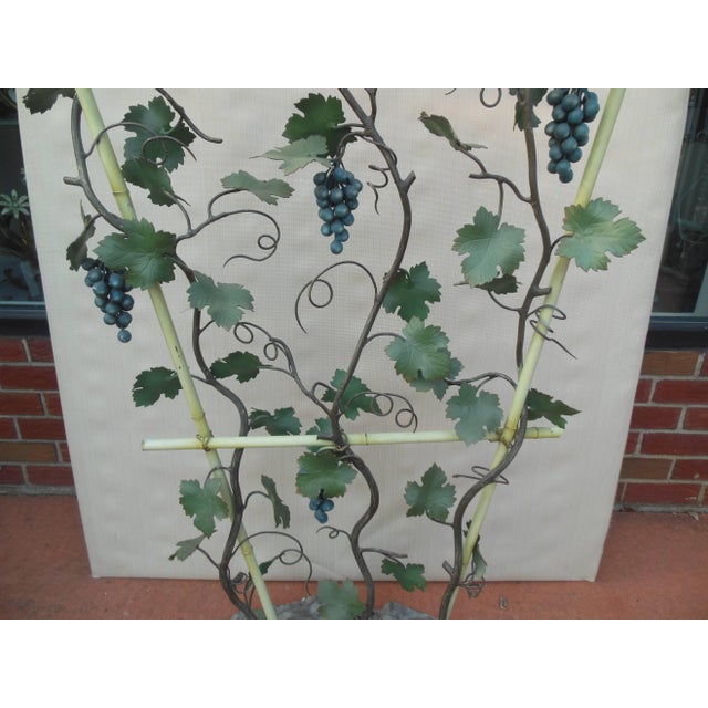 Mid 20th Century Vintage Italian Tole Grape Tree For Sale - Image 5 of 8