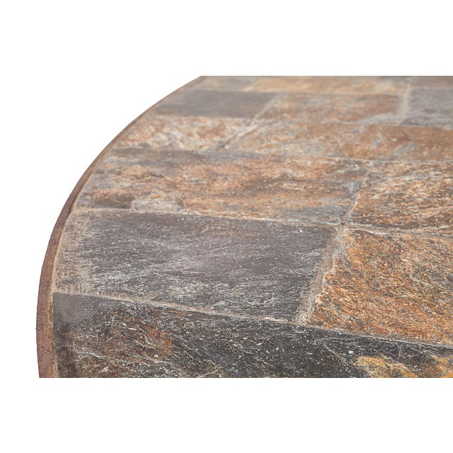 Metal Brutalist Oval Coffee Table, 1950s For Sale - Image 7 of 10