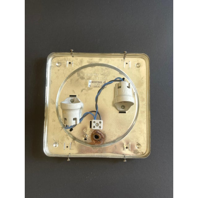 Large Square Crystal Cluster Cascade Wall or Ceiling Lamp by Helena Tynell for Glashütte Limburg, Germany, 1960s For Sale - Image 11 of 18