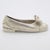 Vintage Italian Handmade Silver Shoe With Ribbon Dollhouse Miniature Collectible For Sale - Image 4 of 10