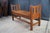 Wood Antique Mission Arts & Crafts Quartersawn Oak Hall Storage Bench Seat Settee 50" For Sale - Image 7 of 13