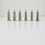 1950s Vintage Chinoiserie Chippendale Hollywood Regency Sterling Silver Pagoda Pepper Shakers - Set of 6 For Sale - Image 4 of 11