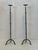 Metal Vintage Brutalist Iron Floor Candleholders, Set of 2 For Sale - Image 7 of 10