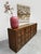 This brutalist graphic wooden sideboard is absolutely one of a kind! beautiful in its simplicity, this sleek vintage...