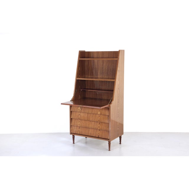 Scandinavian Secretaire in Teak, 1960s For Sale - Image 6 of 11