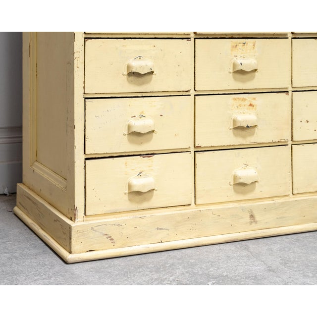 Antique 40-Drawer Workshop Cabinet, 1940 For Sale - Image 10 of 12