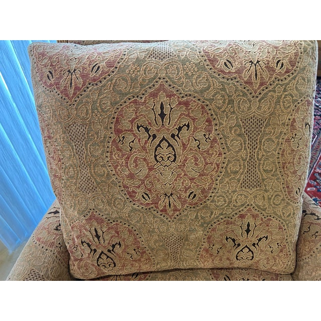 McGuire Umbria Lounge Chair, Ottoman and Throw Pillow For Sale In San Francisco - Image 6 of 9