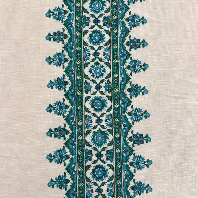 Boho Chic Designer Peter Dunham Isfahan Stripe Linen Fabric- By the Yard For Sale - Image 3 of 7