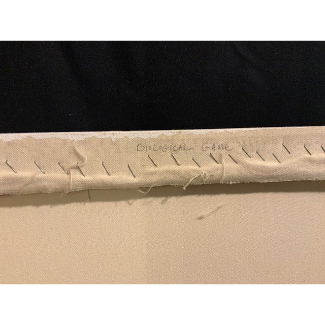 Late 20th Century Late 20th Century “Biological Game” Holly Keller Abstract Acrylic Painting For Sale - Image 5 of 6