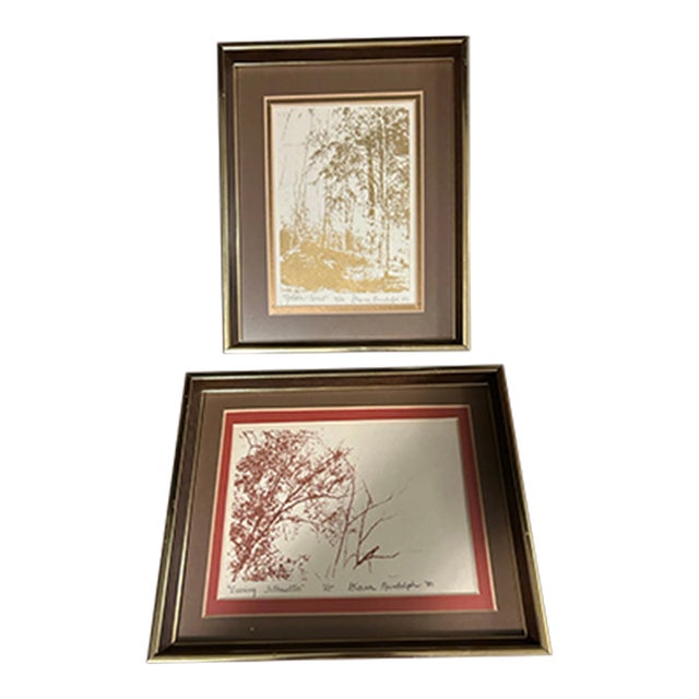 Vintage 1981 Blair Randolph Signed Limited Edition Landscape Prints - A Pair For Sale