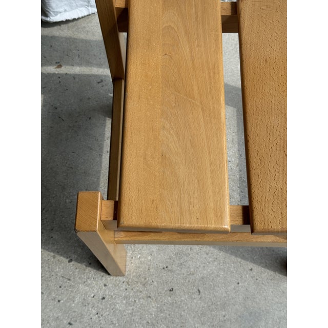 Vintage Brown Pine Chair For Sale - Image 10 of 18