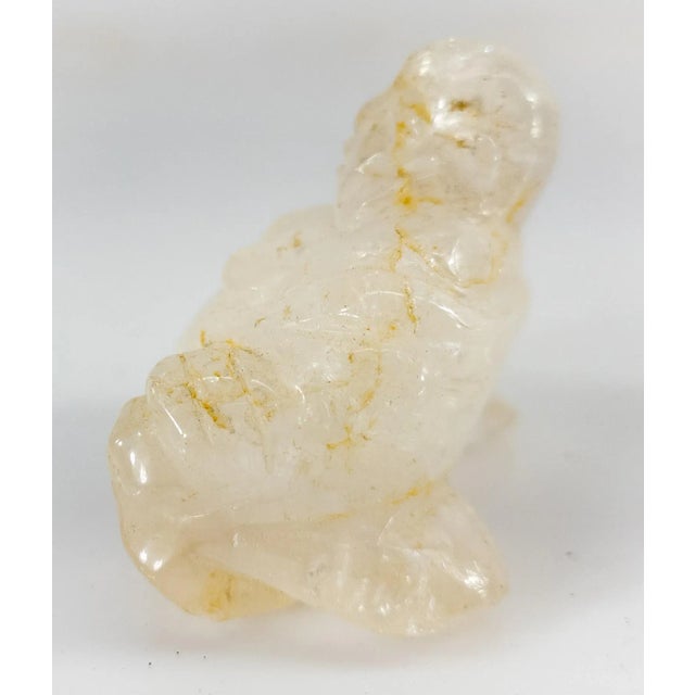 1970s 1970s Chinese Rock Crystal Quartz Laughing Buddha Figure For Sale - Image 5 of 9