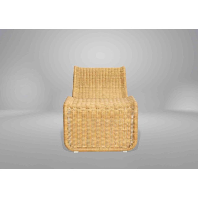 Woven Rattan Chaise Longue by Tito Agnoli, Italy, 1962 For Sale - Image 3 of 6