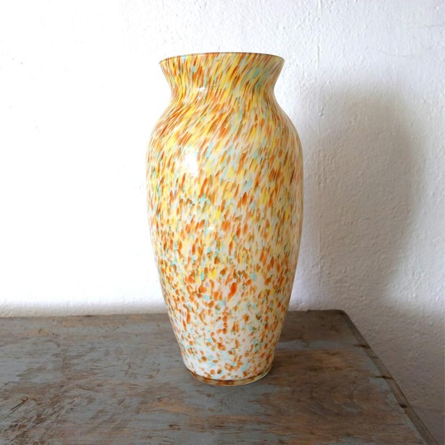 Tan Murano Glass Vase by Stefano Toso, 1970s For Sale - Image 8 of 8