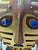 Vintage Christian Luis Gómez Chile Brass & Copper Mask Sculpture, Lapis Lazuli For Sale - Image 11 of 11