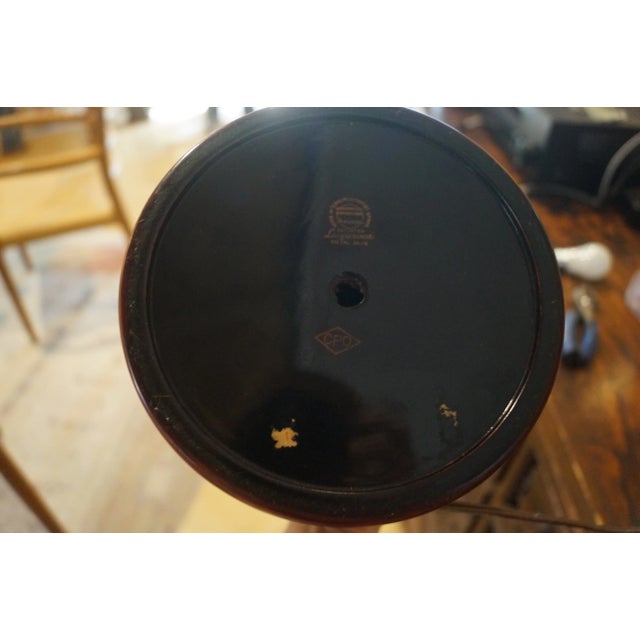 Maruni 1950s Japanese Maruni Lacquerware Triple Gourd Table Lamp, Occupied Japan For Sale - Image 4 of 10