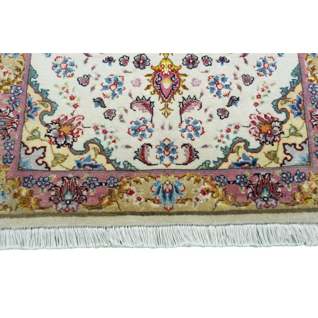 Textile Hand-Knotted Tabriz Rug For Sale - Image 7 of 10