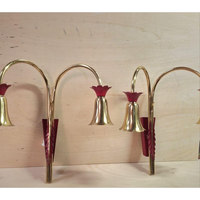 Wall Lights, 1950s, Set of 2 For Sale - Image 6 of 8