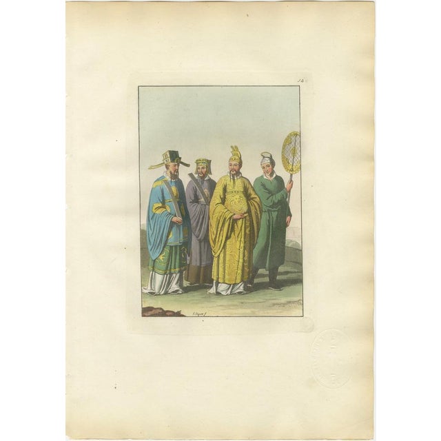 China Qing Court Officials and Armored Guard, 1815, Paper, Set of 2 For Sale - Image 3 of 9