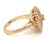 Contemporary Mid 20th Century Diamonds 14k Yellow Gold Fancy Round Floral Ring - Size 4.5 For Sale - Image 3 of 6