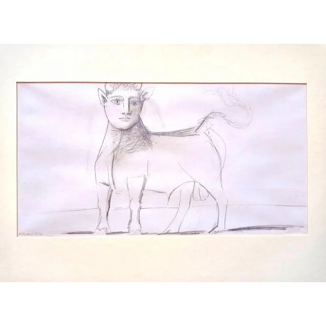 Picasso, Pablo (1881-1973) - Minotaur, sketch for "Guernica", dated haughty on the left of printing, impression in...
