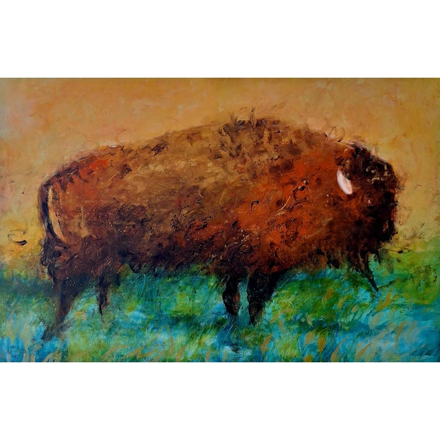 Monika Rossa, Bison, 2026, Oil on Canvas For Sale - Image 4 of 4