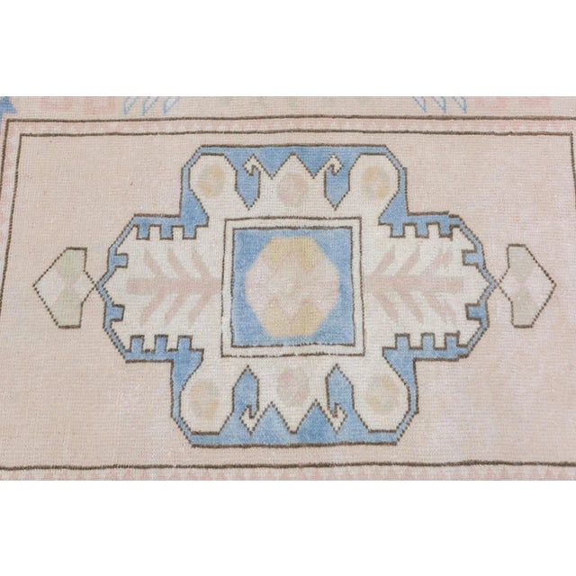 Oushak Rug 3' X 3'11'' For Sale In New York - Image 6 of 12