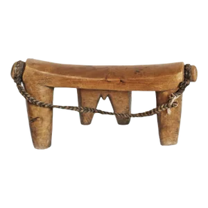 Vintage Carved Tribal Headrest