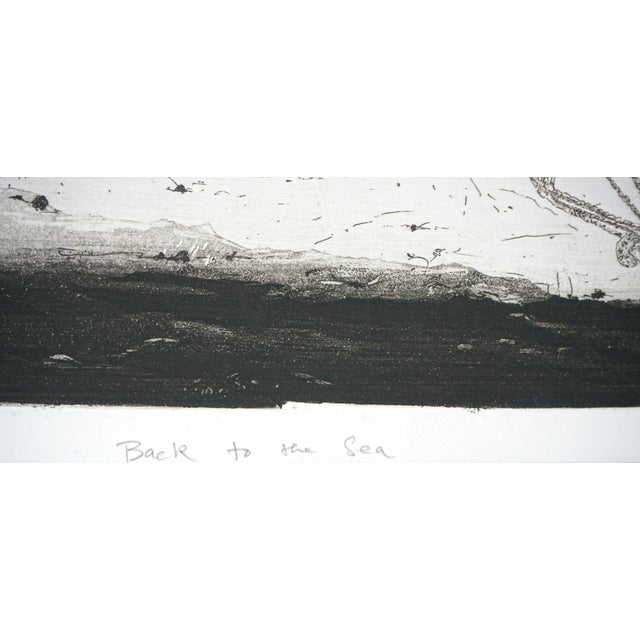 "Back to the Sea" - Intaglio Print by Tomoya Uchida For Sale In Monterey, CA - Image 6 of 7