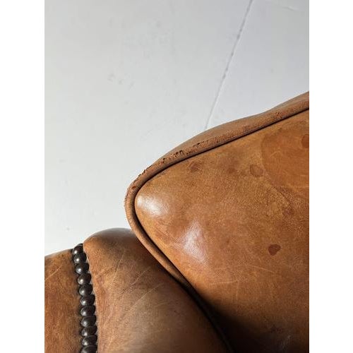 Club Chairs in Sheepskin Leather, Set of 2 For Sale - Image 6 of 9