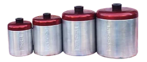 Vintage 1950s Century Aluminum Kitchen Canisters - Set of 4