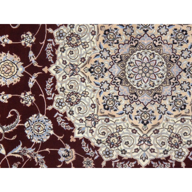 Traditional Pasargad N Y Persian Nain Silk & Wool Rug - 8'5" X 8'6" For Sale - Image 3 of 5
