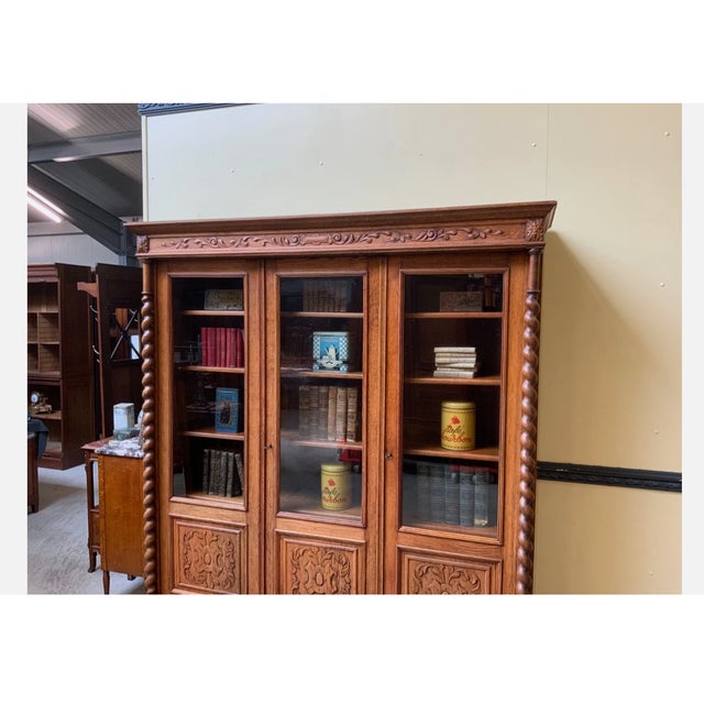 Antique Neo-Renaissance Bookcase,, 1880 For Sale - Image 9 of 12