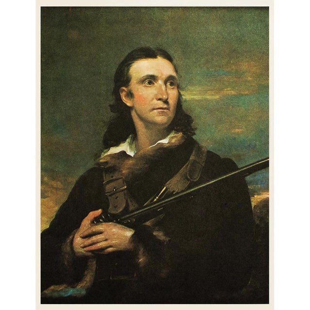 1966 Vintage American Classical Print "Portrait of John James Audubon" After John Syme For Sale - Image 4 of 5