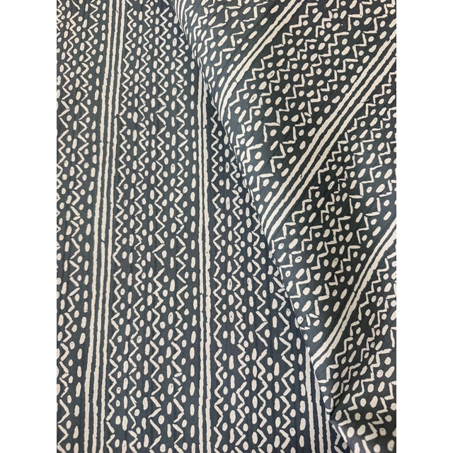 Traditional Peter Fasano Angelina 100% Cotton Fabric 52" Wide, Wedgewood 5 1/2 Yards For Sale - Image 3 of 6