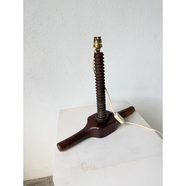 Brutalist Handcrafted Table Lamp, 1950s For Sale - Image 18 of 18