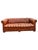 Vintage Tufted Chesterfield Leather Sofa Seating with brass rivets in English Traditional Style Comfortable seating....