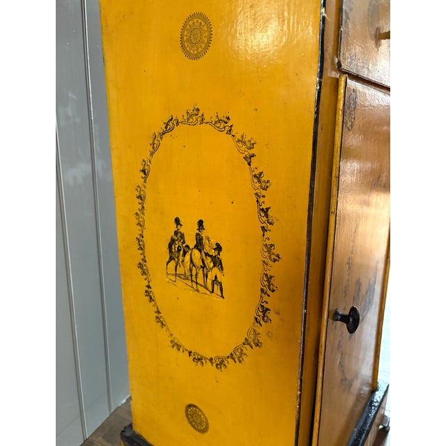 19Th Century Antique French Tole Metal Cabinet For Sale - Image 10 of 12