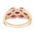 Not Yet Made - Made To Order 18k Yellow Gold Ruby Ring With Diamond Wedding Ring Size 5 For Sale - Image 5 of 12
