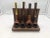 Brown Mid 20th Century Decatur Industries Pipe Stand With Pipes - 5 Piece Set For Sale - Image 8 of 9
