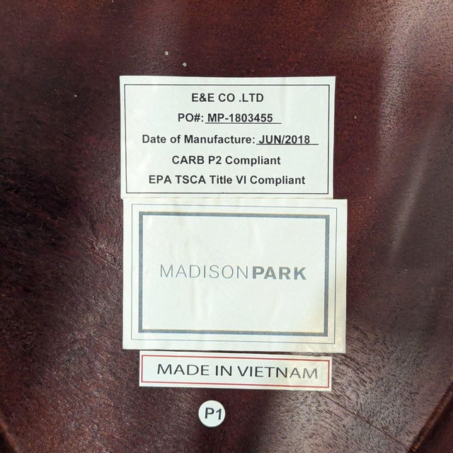Wood Madison Park Round Wood Nesting Tables For Sale - Image 7 of 7