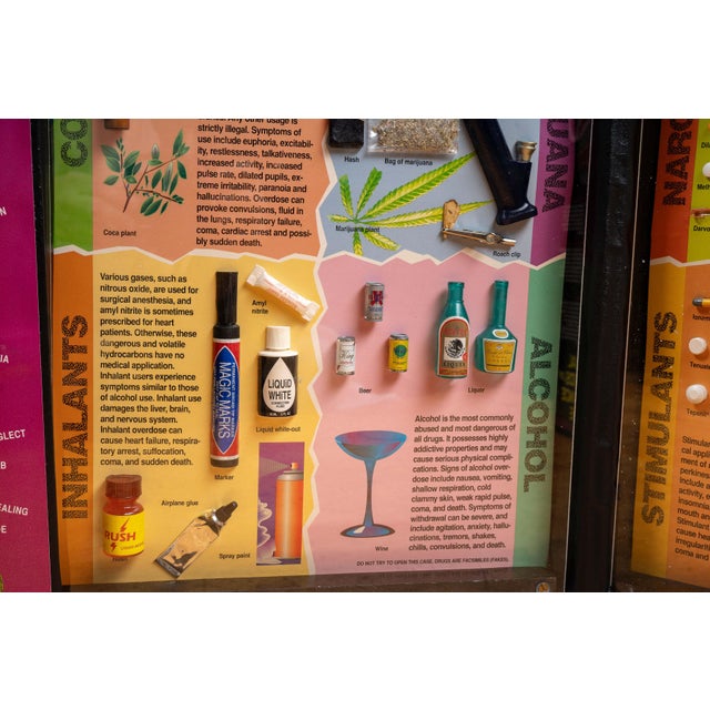 Pink Vintage "Substance Abuse Identification" Classroom Teaching Aid by Health Edco For Sale - Image 8 of 15