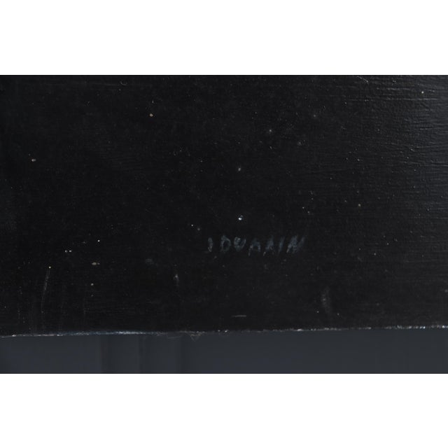 J. Dupain, Abstract Composition, 1960, Oil Painting on Board, in Good conditions. Designed 1960 to 1969
