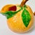 Mid 20th Century Coastal Boho Chic Hollywood Regency Majolica Trompe L’Oeil Orange Pitcher For Sale - Image 10 of 15