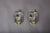 Art Deco French Mirrored Glass and Brass Wall Sconces, 1940s, Set of 2 For Sale - Image 10 of 17