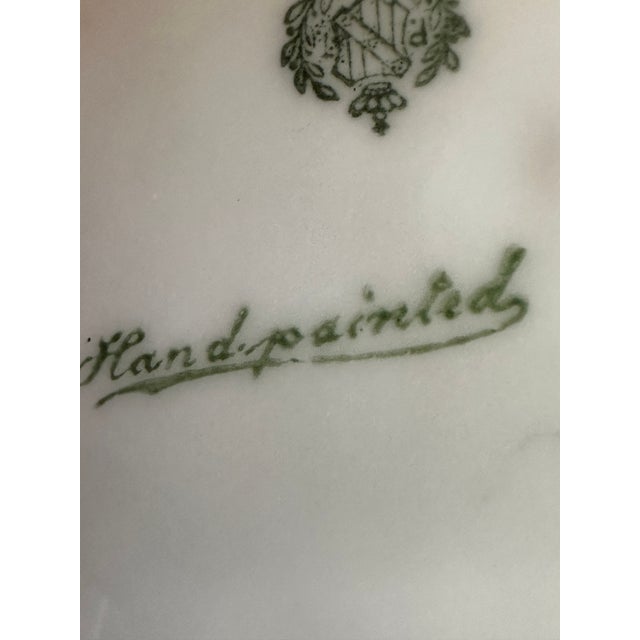 Antique 1900s Serving Dish From Germany's Tirschenreuth, Featuring a Beautiful Floral Pattern That Has Been Hand Painted,...