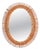 Organic Oval Mirror in Bamboo, Rattan and Wicker by Franco Albini, Italy, 1960s For Sale