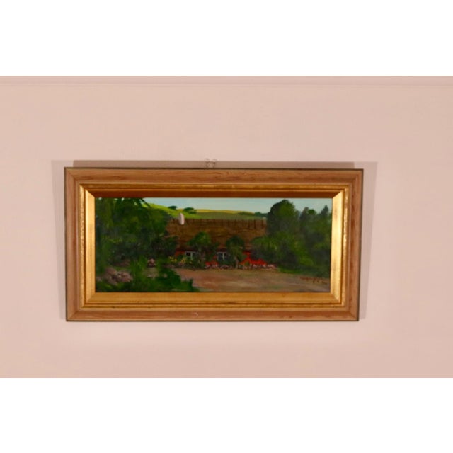 Johan Hilding Hägle, Thatched Roof, 1962, Oil on Canvas, Framed For Sale - Image 6 of 18