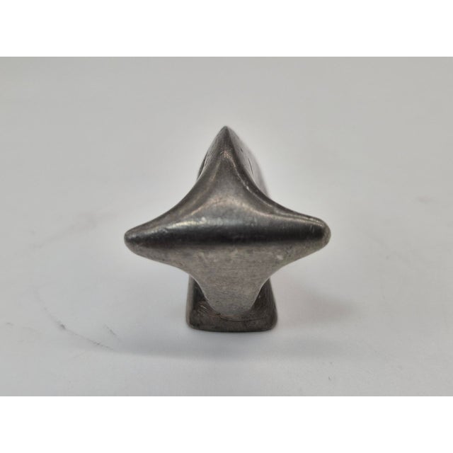 1960s Vintage Metal Animal Figurine with Leather Tail, 1960s For Sale - Image 5 of 11