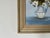 Vintage J. Melvin Still Life of White Roses in a Vase Oil Painting, Framed For Sale - Image 4 of 12